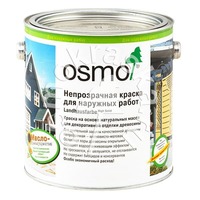 Непрозрачная стойкая краска для дерева для наружных работ OSMO Landhausfarbe